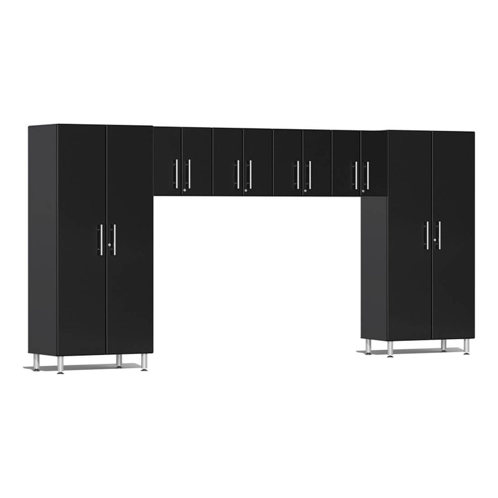Ulti-MATE Garage 6-Piece Cabinet System in Midnight Black Metallic | Garage Giant