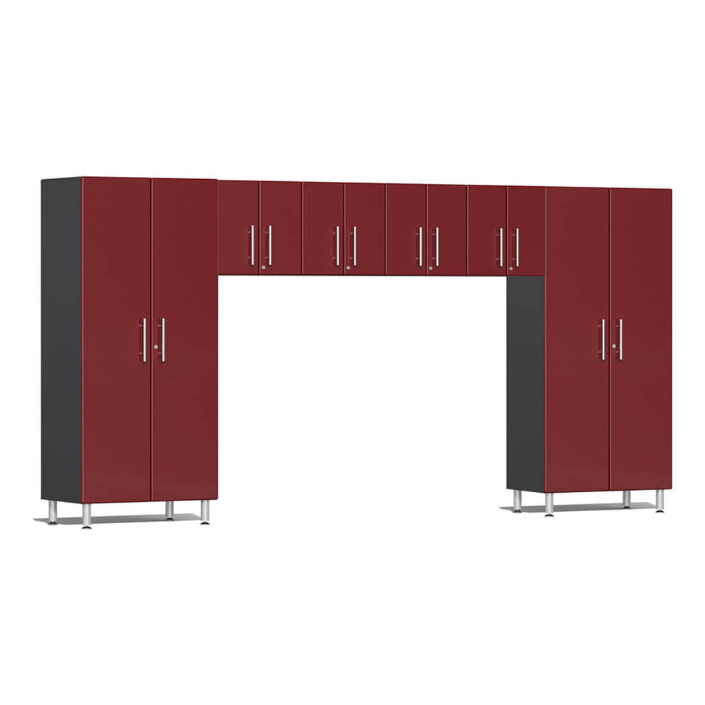Ulti-MATE Garage 6-Piece Cabinet System in Ruby Red Metallic | Garage Giant