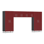 Ulti-MATE Garage 6-Piece Cabinet System in Ruby Red Metallic | Garage Giant 