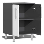 Ulti-MATE Garage 6-Piece Garage Cabinet Kit with Bamboo Worktop in Starfire White Metallic-UG20862W-Garage Giant 