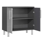 Ulti-MATE Garage 2-Door Oversized Base Cabinet in Stardust Silver Metallic 