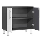 Ulti-MATE Garage 2-Door Oversized Base Cabinet in Starfire White Metallic 