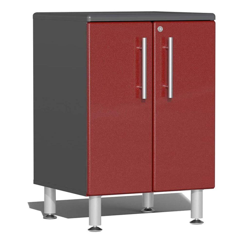 Ulti-MATE Garage 2-Door Base Cabinet in Ruby Red Metallic | Garage Giant