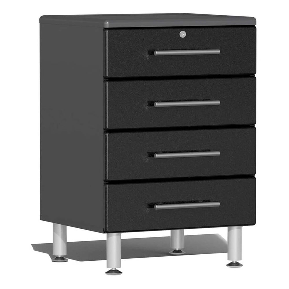Ulti-MATE Garage 4-Drawer Base Cabinet in Midnight Black Metallic | Garage Giant