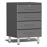 Ulti-MATE Garage 4-Drawer Base Cabinet in Graphite Grey Metallic | Garage Giant 