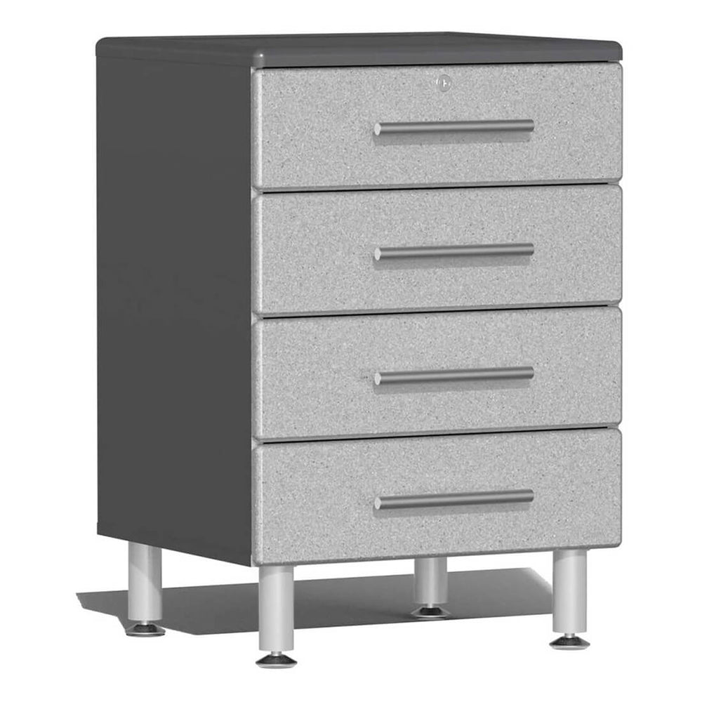 Ulti-MATE Garage 4-Drawer Base Cabinet in Stardust Silver Metallic | Garage Giant