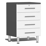 Ulti-MATE Garage 4-Drawer Base Cabinet in Starfire White Metallic | Garage Giant 