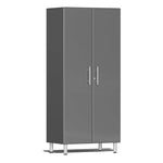 Ulti-MATE Garage 2-Door Tall Cabinet in Graphite Grey Metallic | Garage Giant 