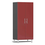 Ulti-MATE Garage 2-Door Tall Cabinet in Ruby Red Metallic | Garage Giant 