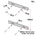 Ulti-MATE Wall Hanging Cleats For Tall Cabinets (X2)-UG21014-Garage Giant 