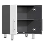 Ulti-MATE Garage 2-Door Multi-Purpose Base Cabinet in Starfire White Metallic 