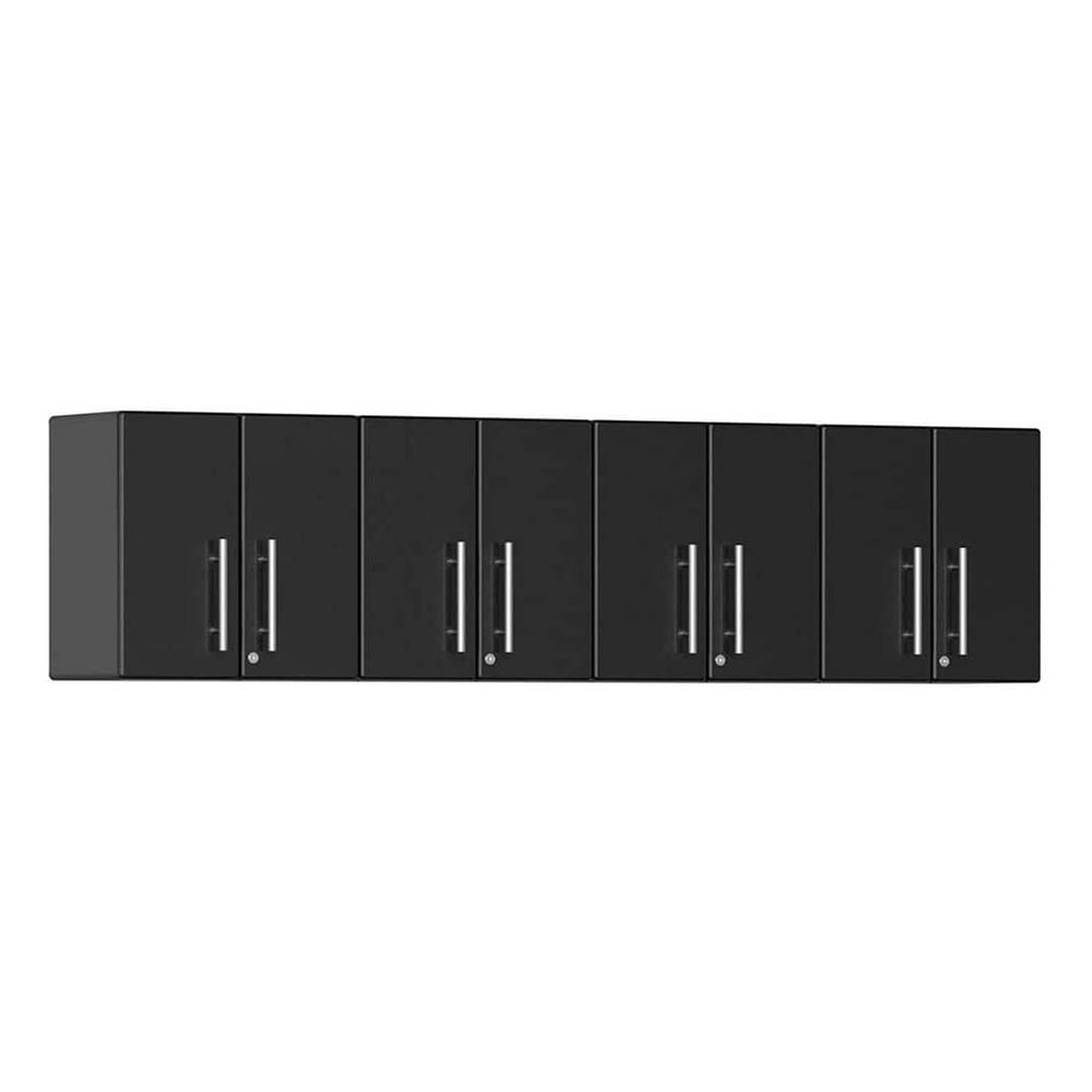 Ulti-MATE Garage 2-Door Wall Cabinet in Midnight Black Metallic (4-Pack) | Garage Giant