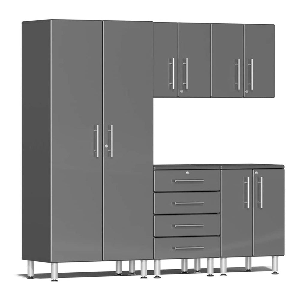 Ulti-MATE Garage 5-Piece Cabinet Kit in Graphite Grey Metallic | Garage Giant