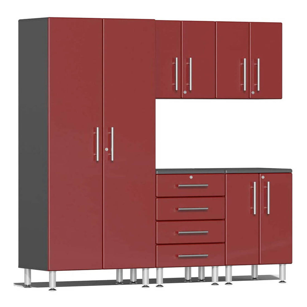 Ulti-MATE Garage 5-Piece Cabinet Kit in Ruby Red Metallic | Garage Giant