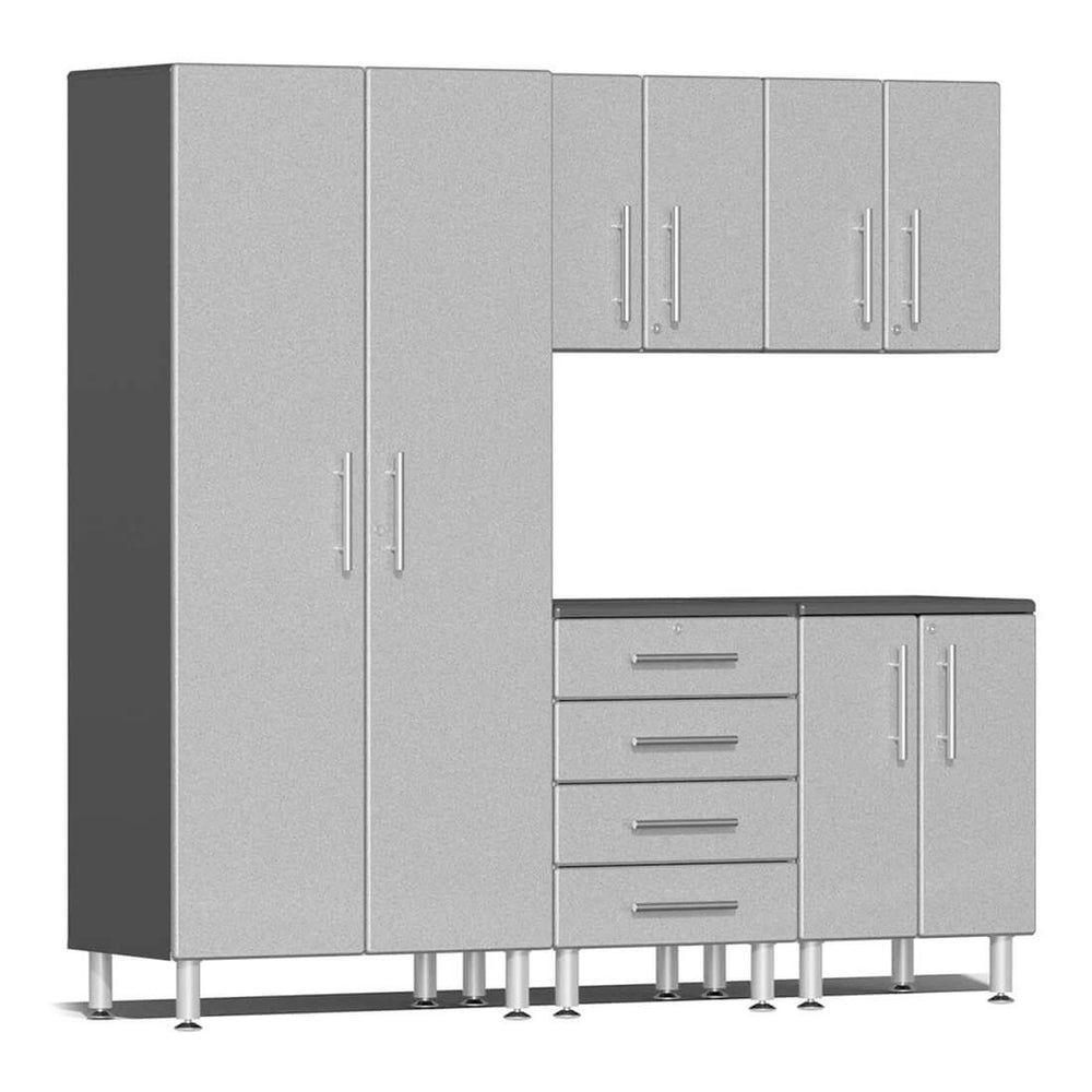 Ulti-MATE Garage 5-Piece Cabinet Kit in Stardust Silver Metallic | Garage Giant