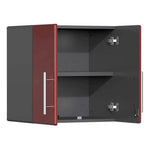 Ulti-MATE Garage 9-Piece Cabinet Kit with Channeled Worktop in Ruby Red Metallic-UG22091R-Garage Giant 