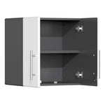 Ulti-MATE Garage 9-Piece Cabinet Kit with Channeled Worktop in Starfire White Metallic