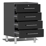Ulti-MATE Garage 14-Piece Cabinet Kit with Channeled Worktops in Midnight Black Metallic-UG22141B-Garage Giant 