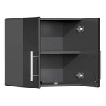 Ulti-MATE Garage 14-Piece Cabinet Kit with Channeled Worktops in Midnight Black Metallic-UG22141B-Garage Giant 