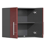 Ulti-MATE Garage 14-Piece Cabinet Kit with Channeled Worktops in Ruby Red Metallic-UG22141R-Garage Giant 