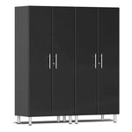 Ulti-MATE Garage 2-Door Tall Cabinet in Midnight Black Metallic (2-Pack) | Garage Giant 