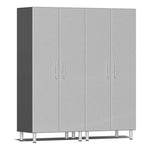 Ulti-MATE Garage 2-Door Tall Cabinet in Stardust Silver Metallic (2-Pack) | Garage Giant 