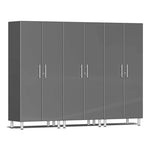 Ulti-MATE Garage 2-Door Tall Cabinet in Graphite Grey Metallic (3-Pack) | Garage Giant 