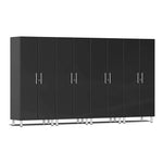 Ulti-MATE Garage 2-Door Tall Cabinet in Midnight Black Metallic (4-Pack) | Garage Giant 