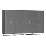 Ulti-MATE Garage 2-Door Tall Cabinet in Graphite Grey Metallic (4-Pack) | Garage Giant 