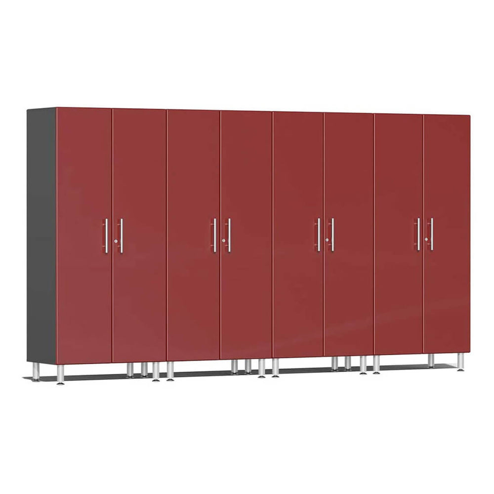 Ulti-MATE Garage 2-Door Tall Cabinet in Ruby Red Metallic (4-Pack) | Garage Giant