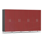 Ulti-MATE Garage 2-Door Tall Cabinet in Ruby Red Metallic (4-Pack) | Garage Giant 