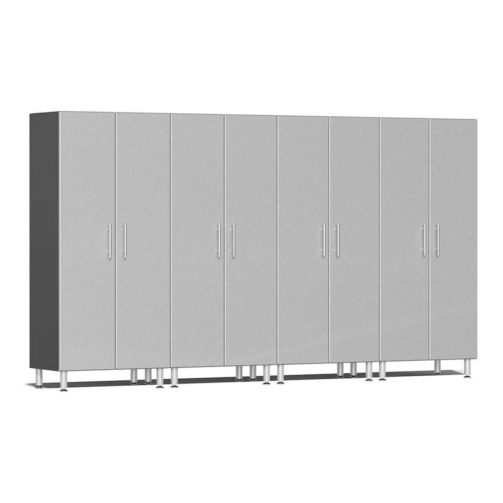 Ulti-MATE Garage 2-Door Tall Cabinet in Stardust Silver Metallic (4-Pack) | Garage Giant