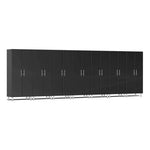Ulti-MATE Garage 2-Door Tall Cabinet in Midnight Black Metallic (7-Pack) | Garage Giant 