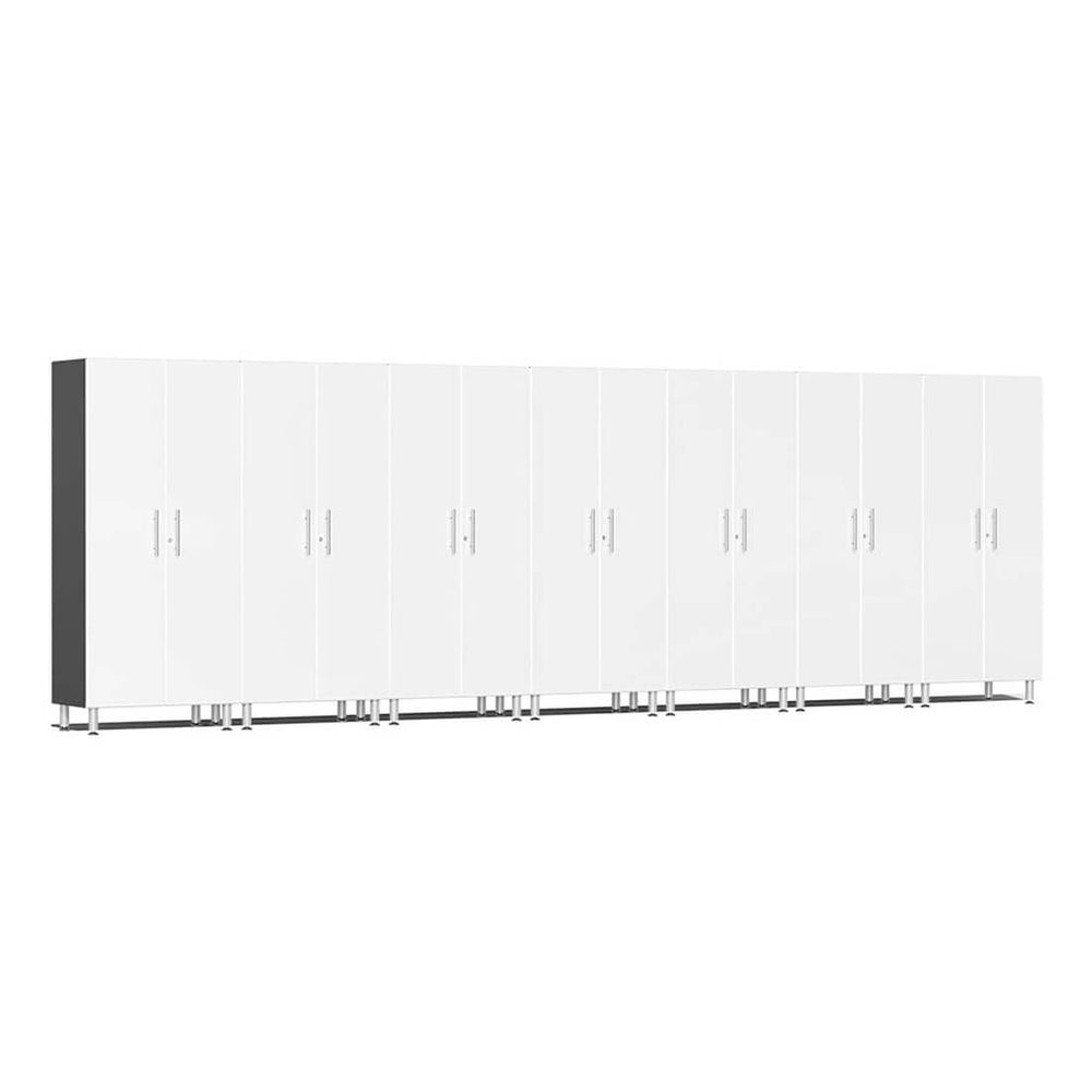 Ulti-MATE Garage 2-Door Tall Cabinet in Starfire White Metallic (7-Pack) | Garage Giant