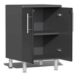 Ulti-MATE Garage 8-Piece Cabinet Set with Bamboo Worktops in Midnight Black Metallic 