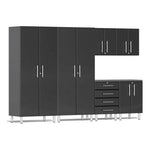 Ulti-MATE Garage 6-Piece Cabinet Kit in Midnight Black Metallic | Garage Giant 