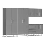 Ulti-MATE Garage 6-Piece Cabinet Kit in Graphite Grey Metallic | Garage Giant 