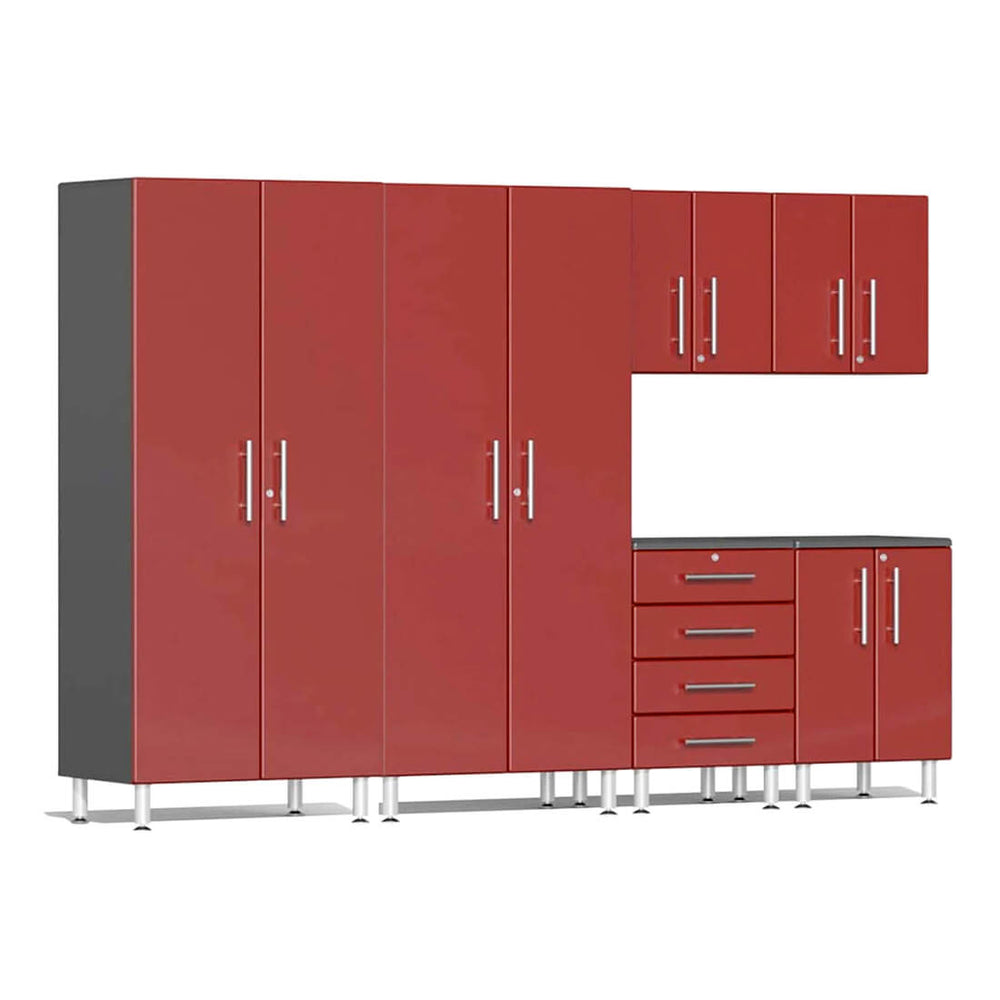 Ulti-MATE Garage 6-Piece Cabinet Kit in Ruby Red Metallic | Garage Giant
