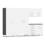 Ulti-MATE Garage 6-Piece Cabinet Kit in Starfire White Metallic | Garage Giant 