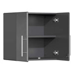 Ulti-MATE Garage 9-Piece Cabinet Set with Channeled Worktop in Graphite Grey Metallic 