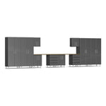 Ulti-MATE Garage 12-Piece Garage Cabinet Kit with Bamboo Worktop in Graphite Grey Metallic-UG23122G-Garage Giant 
