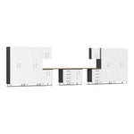 Ulti-MATE Garage 12-Piece Garage Cabinet Kit with Bamboo Worktop in Starfire White Metallic-UG23122W-Garage Giant 