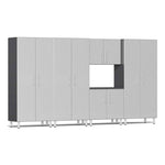 Ulti-MATE Garage 5-Piece Cabinet System in Stardust Silver Metallic | Garage Giant 