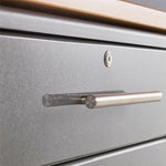 Ulti-MATE Garage 10-Piece Garage Cabinet Kit with Channeled Worktops in Graphite Grey Metallic-UG24101G-Garage Giant 