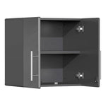 Ulti-MATE Garage 10-Piece Garage Cabinet Kit with Channeled Worktops in Graphite Grey Metallic-UG24101G-Garage Giant 