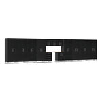 Ulti-MATE Garage 14-Piece Cabinet Kit with Bamboo Worktop in Midnight Black Metallic | Garage Giant 