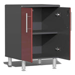 Ulti-MATE Garage 14-Piece Cabinet Kit with Bamboo Worktop in Ruby Red Metallic 