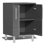 Ulti-MATE Garage 4-Piece Cabinet Set with Channeled Worktop in Graphite Grey Metallic-UG25041G-Garage Giant 