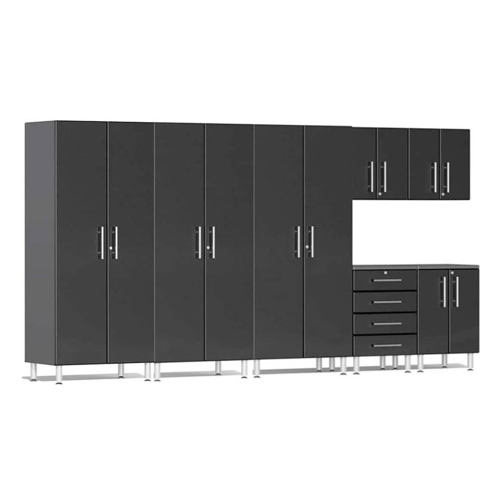 Ulti-MATE Garage 7-Piece Cabinet Kit in Midnight Black Metallic | Garage Giant