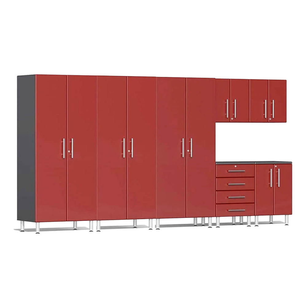 Ulti-MATE Garage 7-Piece Cabinet Kit in Ruby Red Metallic | Garage Giant